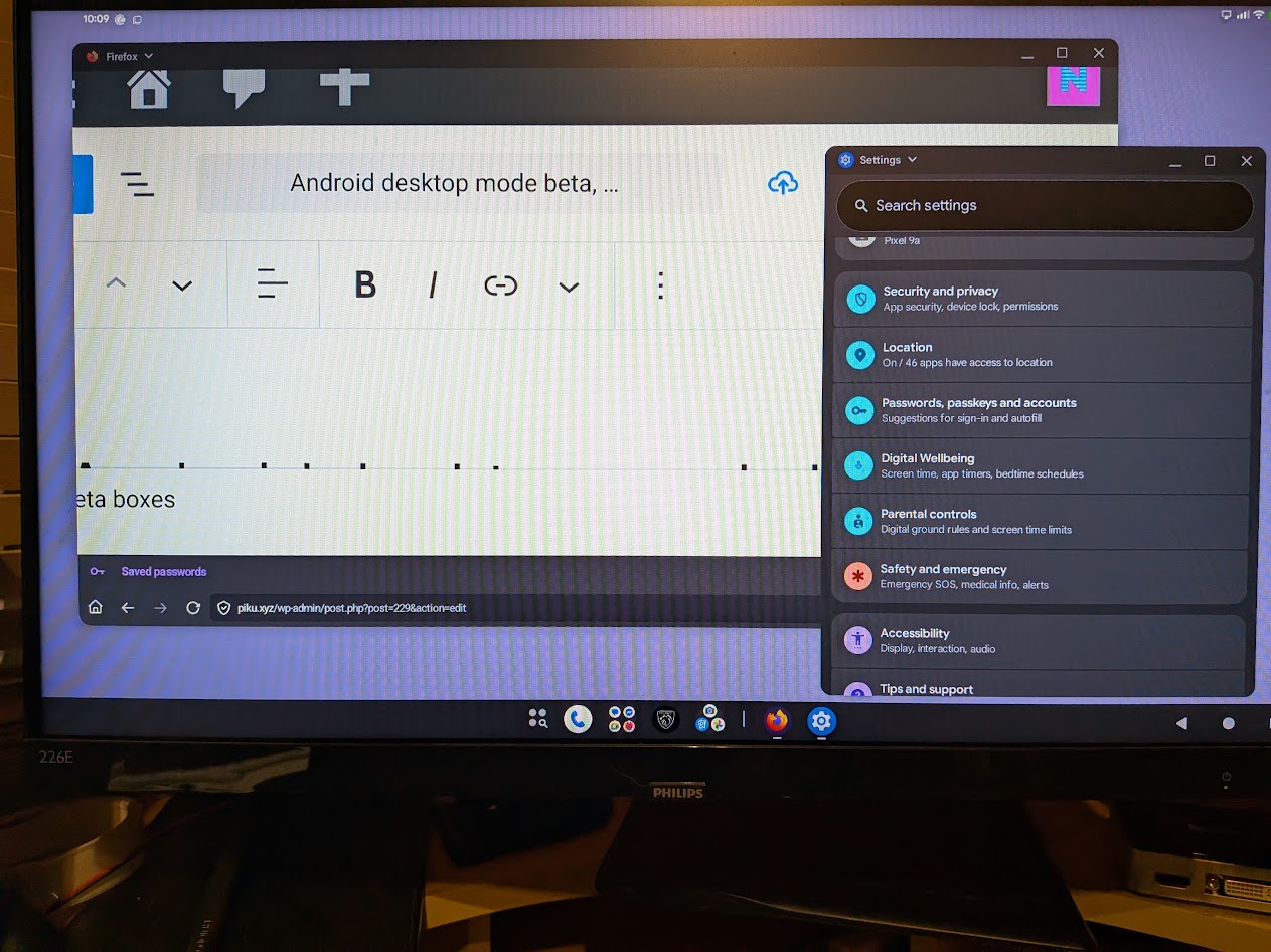 Android desktop mode beta, or Chromebook in your pocket