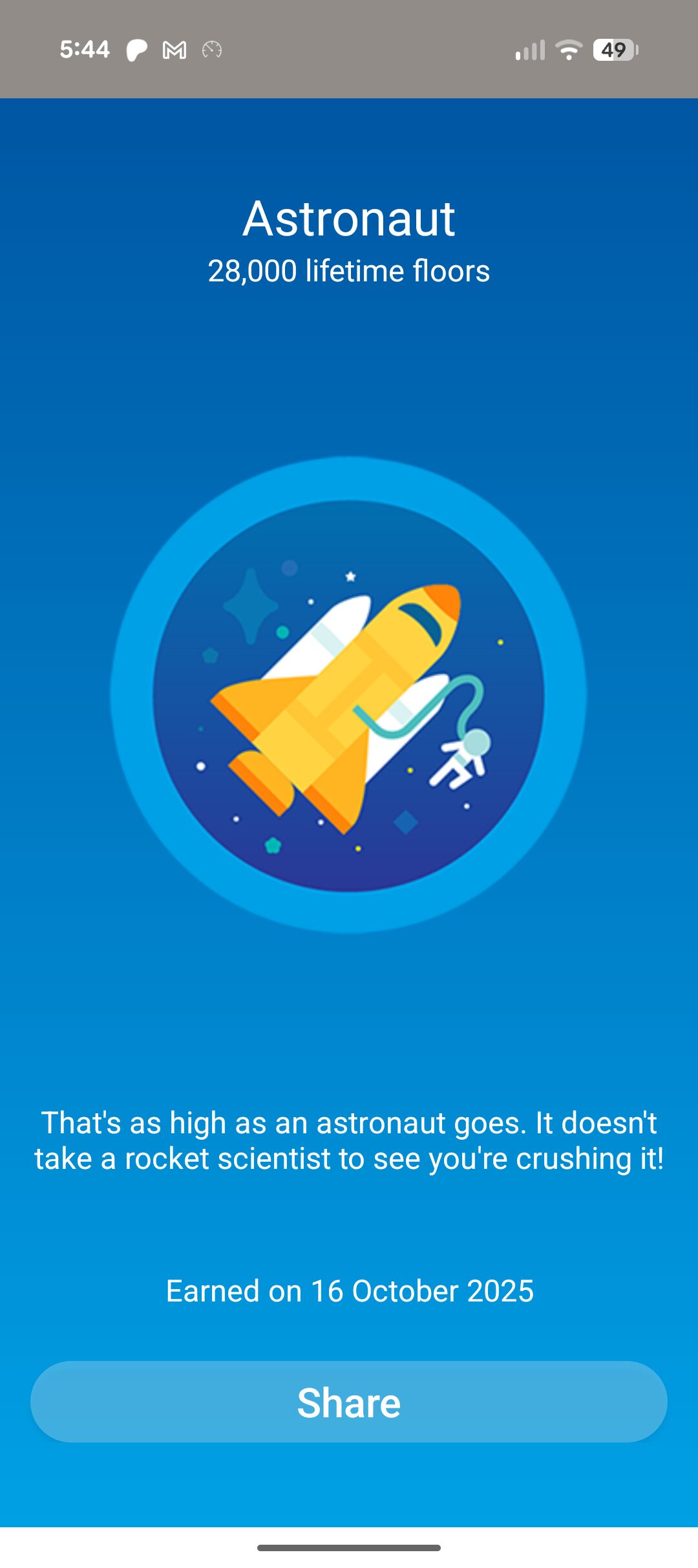 Todays Random Fitbit Achievement